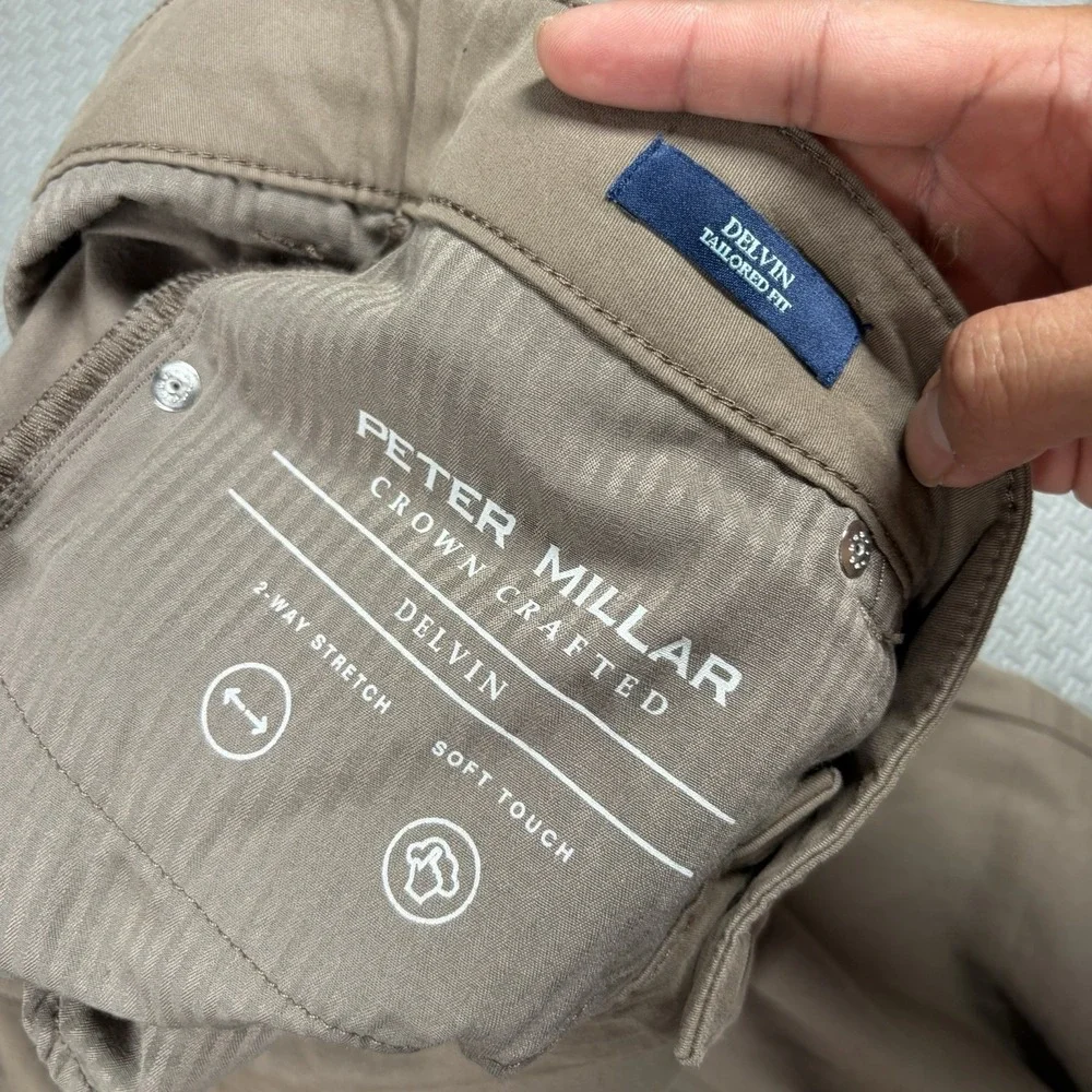 Peter Millar Crown Crafted Delvin Tailored Fit 5 Pocket Pant NWT $245 40x34